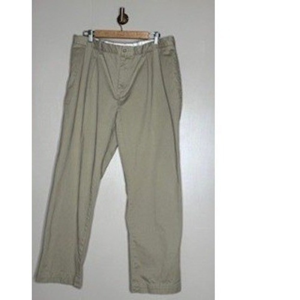 Polo‎ Ralph Lauren Khaki Chino Pants Mens 37x32 Tan Cotton